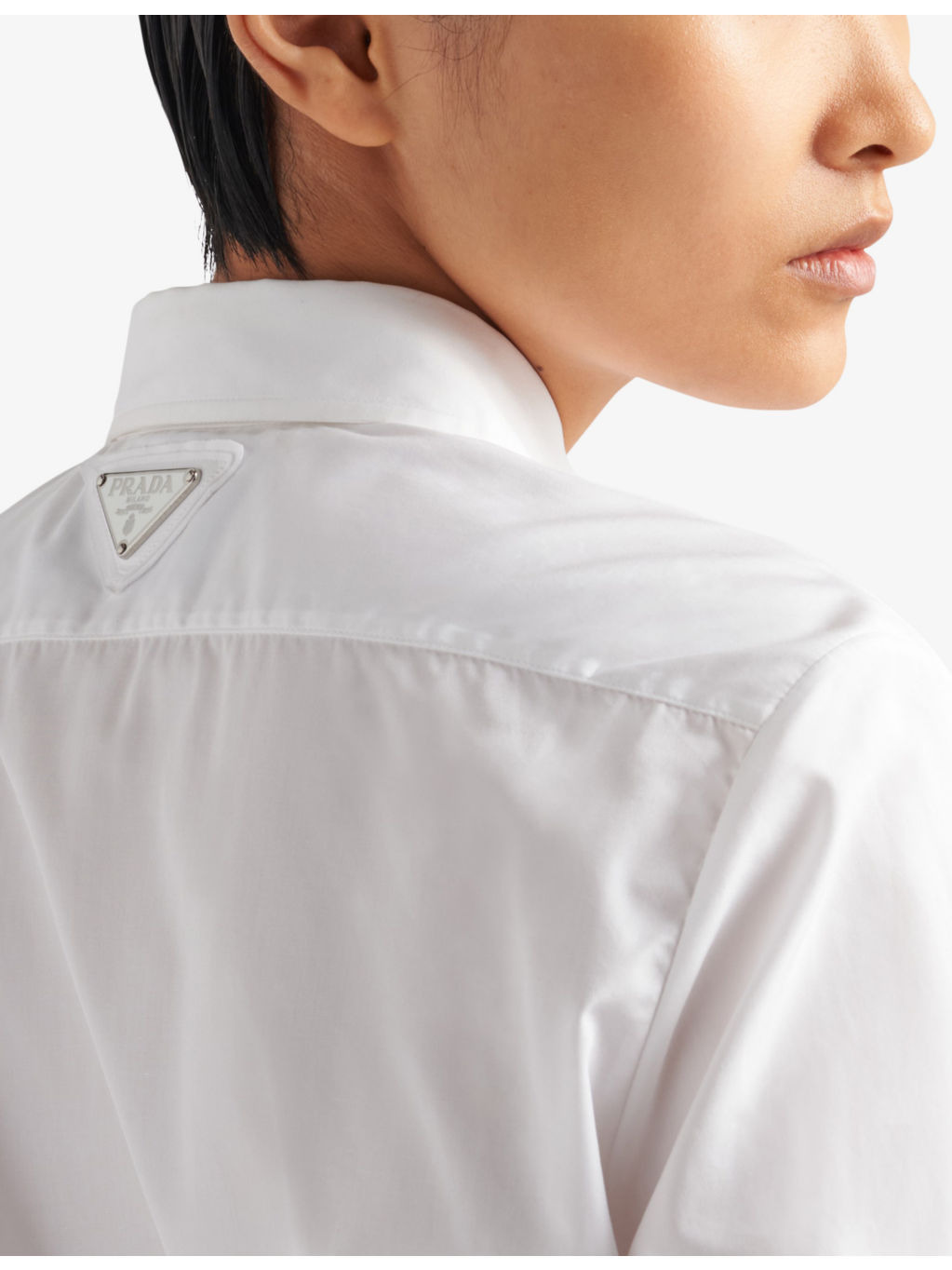 Logo-patch cotton-poplin mini shirtdress - 5