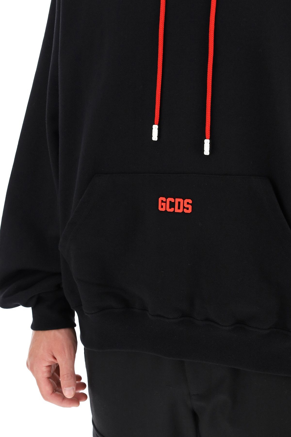 HOODIE WITH RUBBERIZED MICRO LOGO - 5