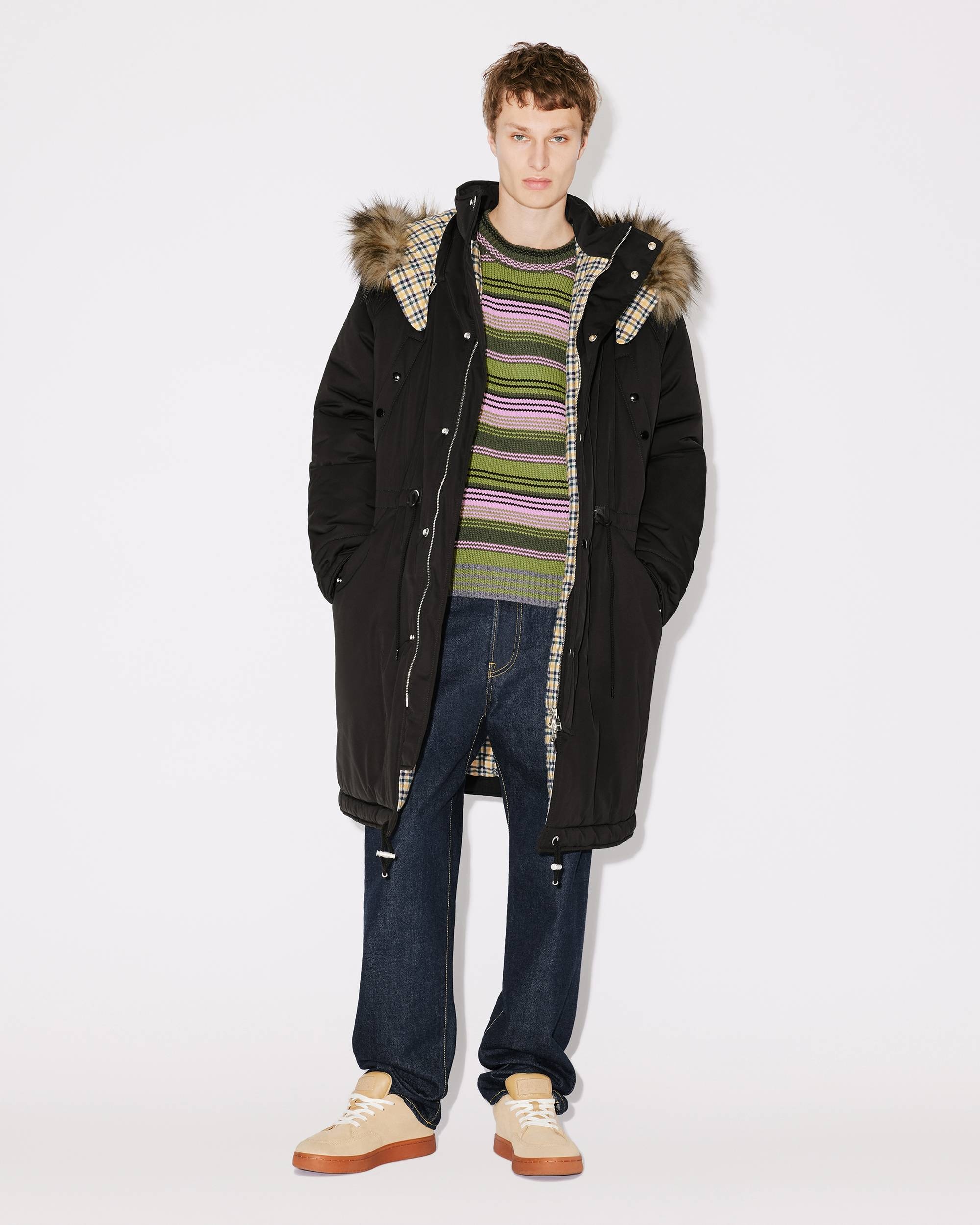 Parka with removable hood - 3