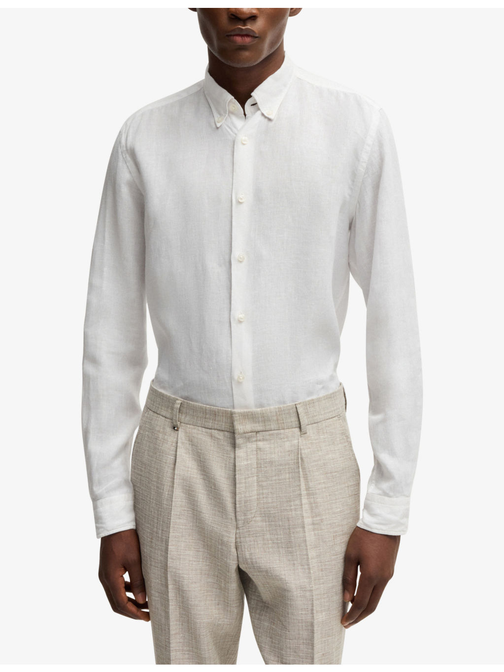Stand-Collar Slim-Fit Stretch-Cotton Shirt - 3