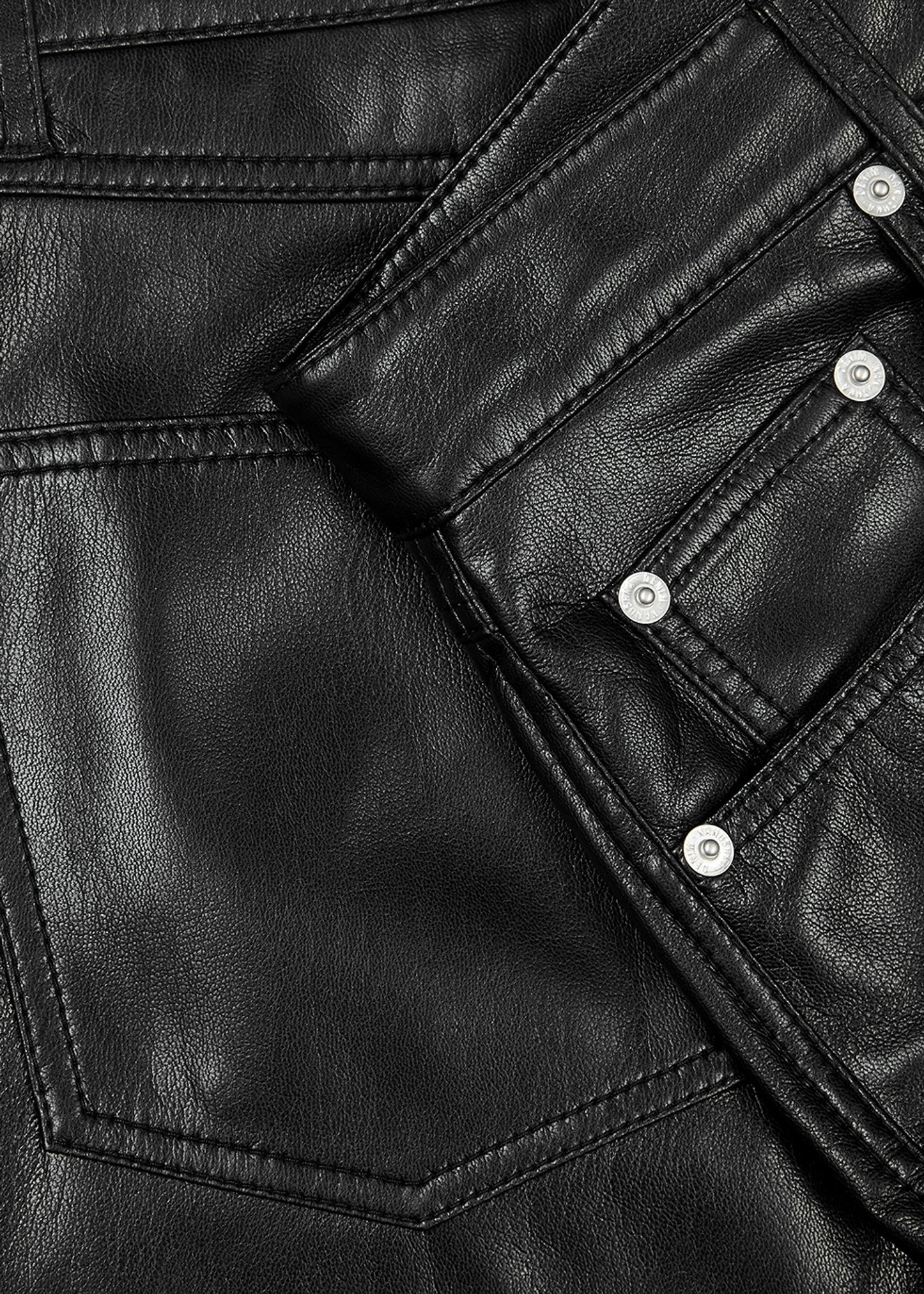 Vinni black faux leather trousers - 5