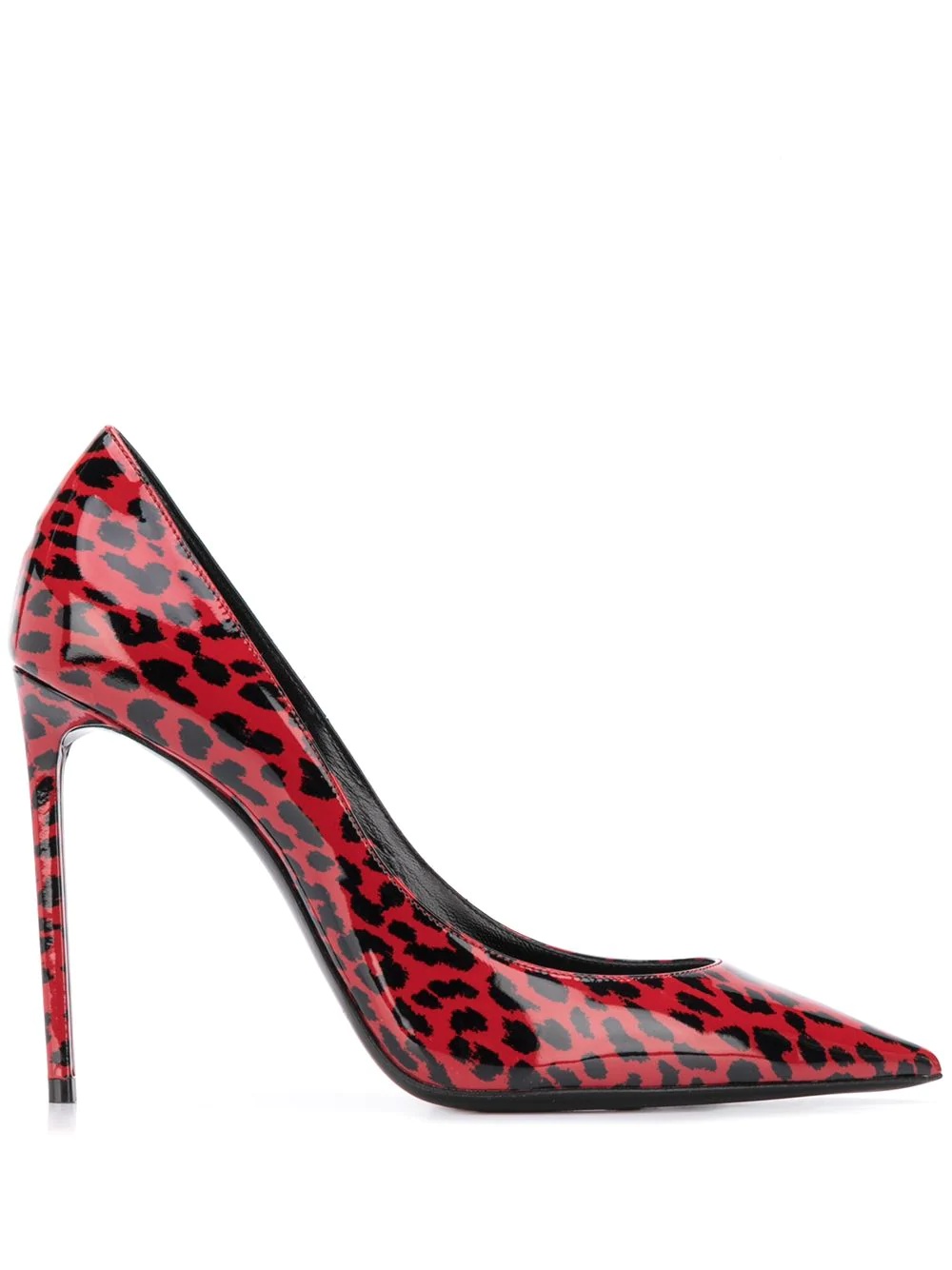 red leopard print pumps - 1