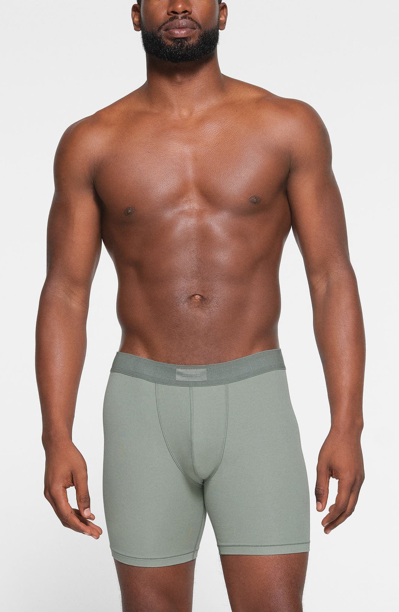 SKIMS 3-Pack 5-Inch Stretch Cotton & Modal Boxer Briefs in Stone Multi at Nordstrom - 5
