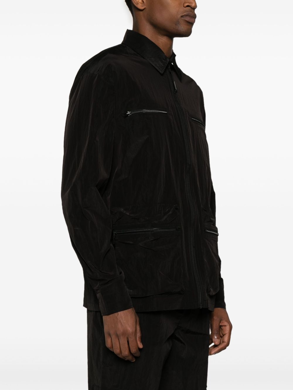 Kano crinkled-finish overshirt - 3