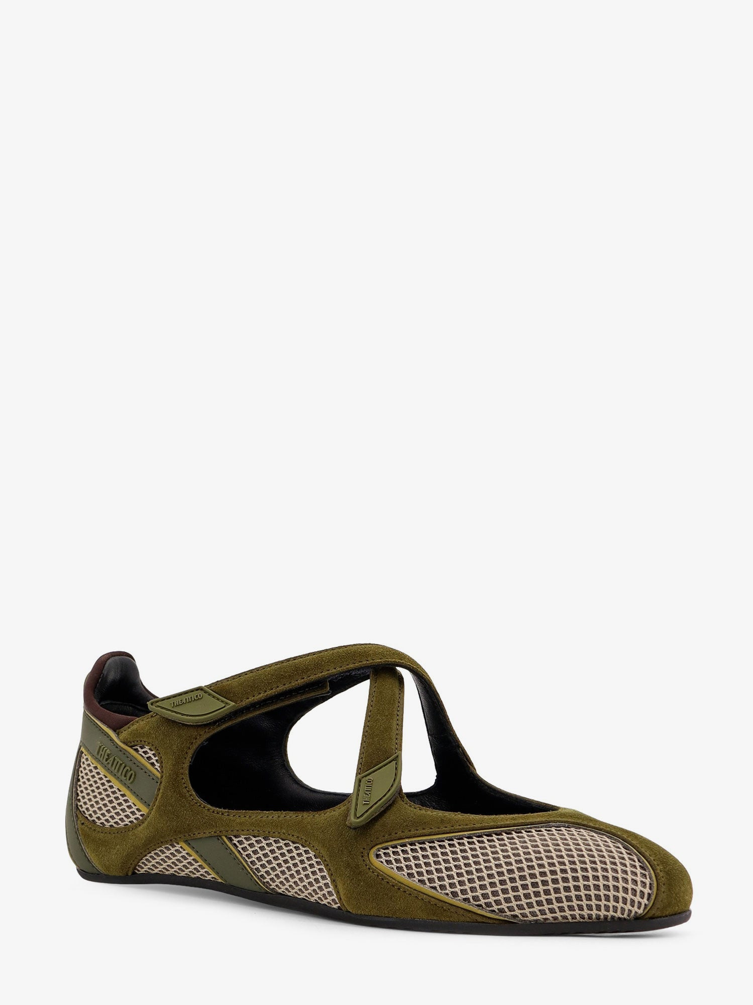 FLOOR 01 MESH AND SUEDE BALLERINAS FLAT - 3