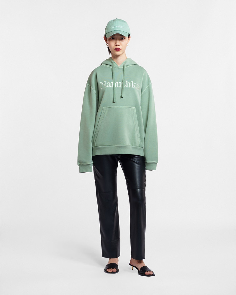 Nanushka Organically Grown Cotton-Fleece Hoodie outlook
