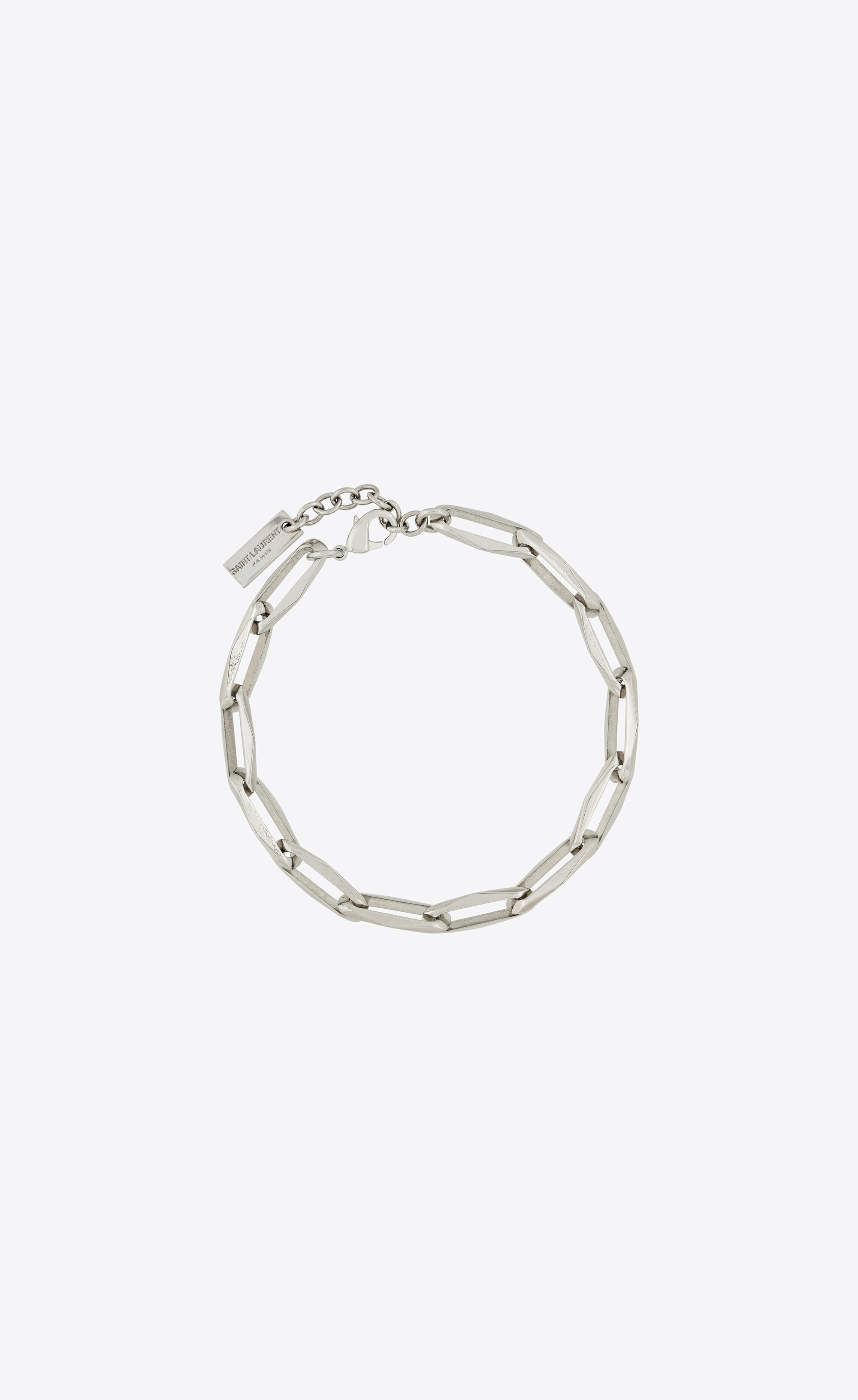 rectangular chain bracelet in metal - 1