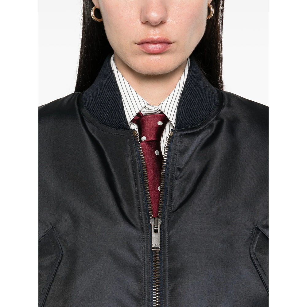 Saint Laurent Blue Jackets - Bomber Jackets Women - 5