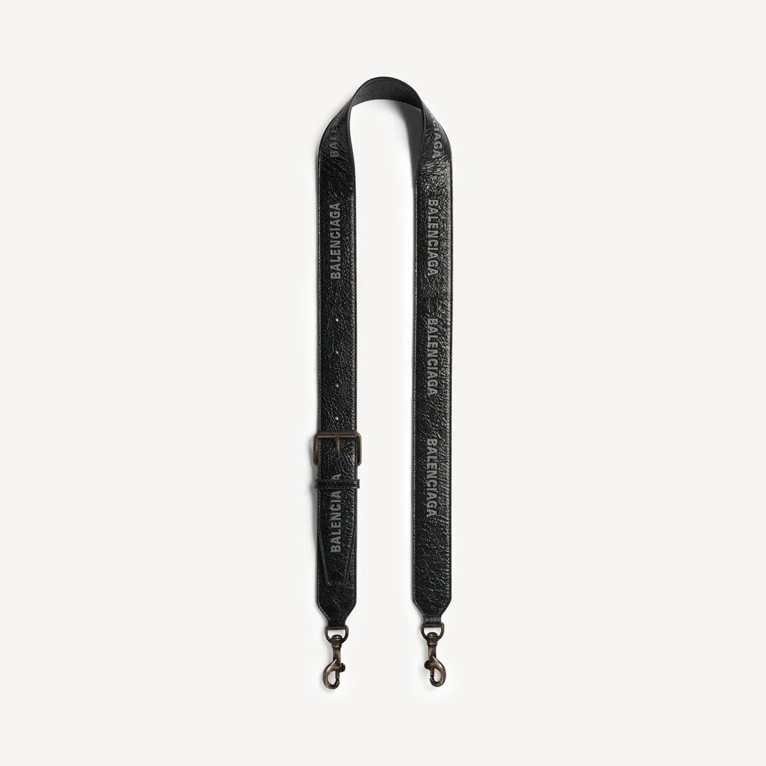 Men's Allover Logo Strap in Black - 1