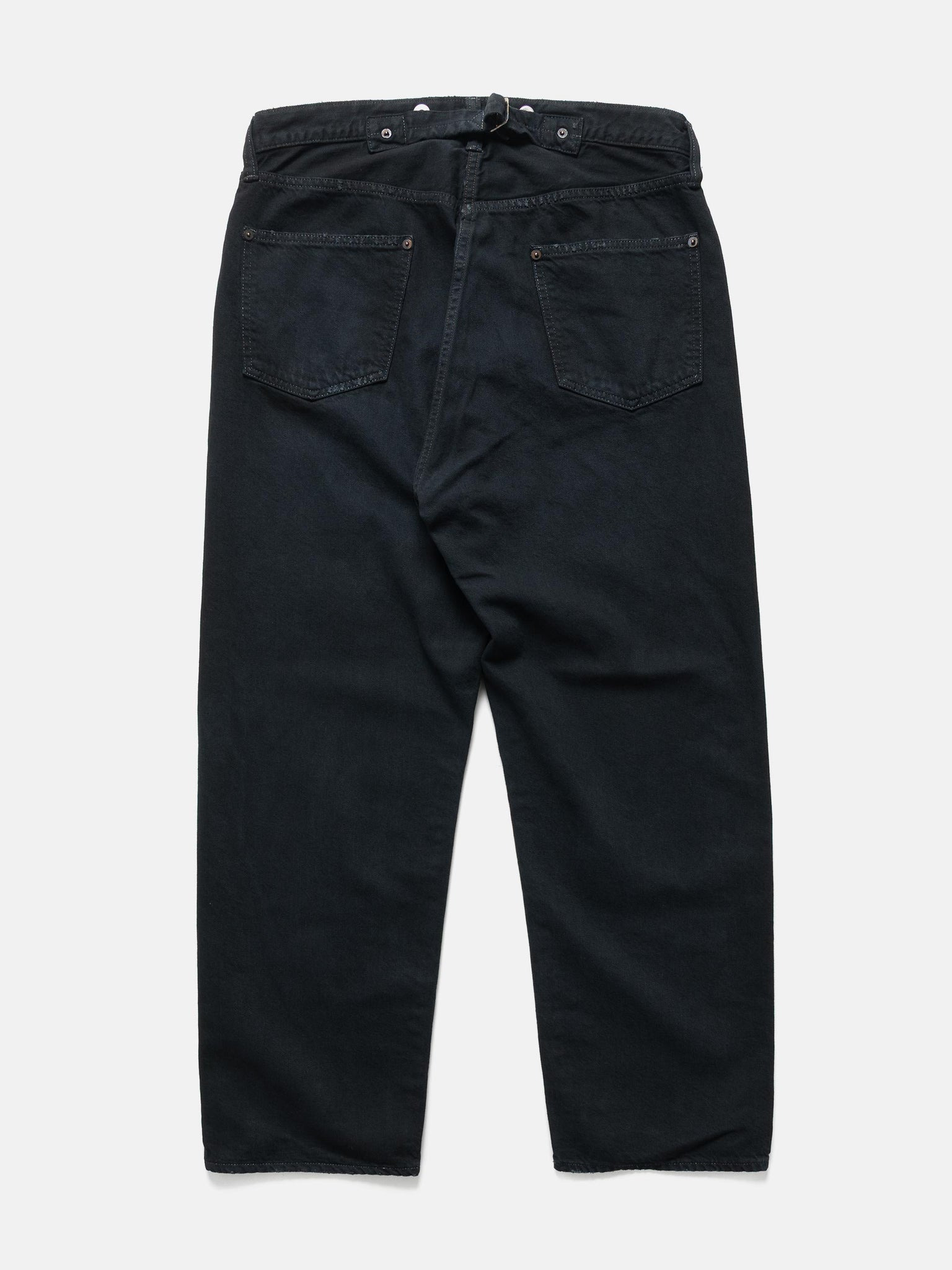 No.22 Washed Wide Denim Pants Custom - 5