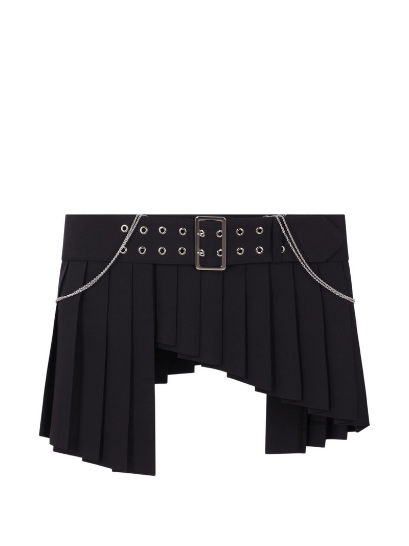 pleated mini skirt 1