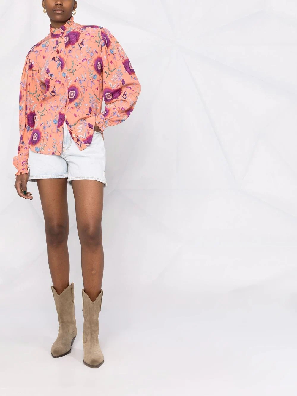 Banessa floral print shirt - 2