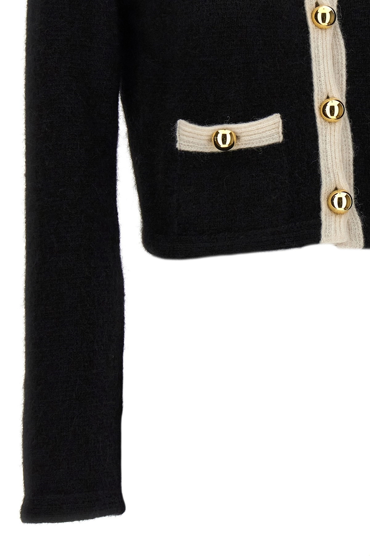 Alpaca cropped cardigan - 5