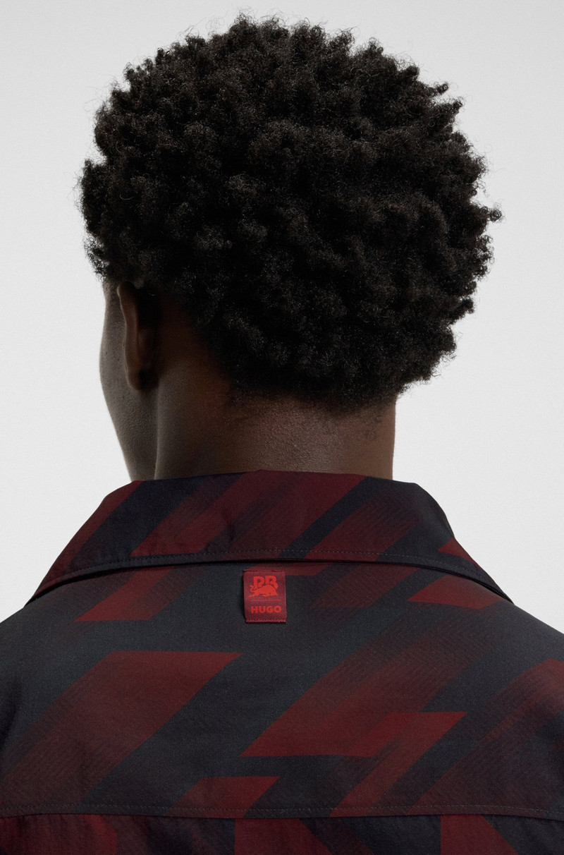 HUGO X RB OVERSIZE-FIT SHIRT WITH PRINTED PATTERN 6