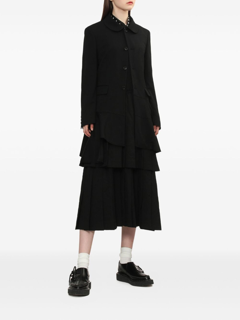 BLACK COMME des GARÇONS polka dot collared shirt outlook