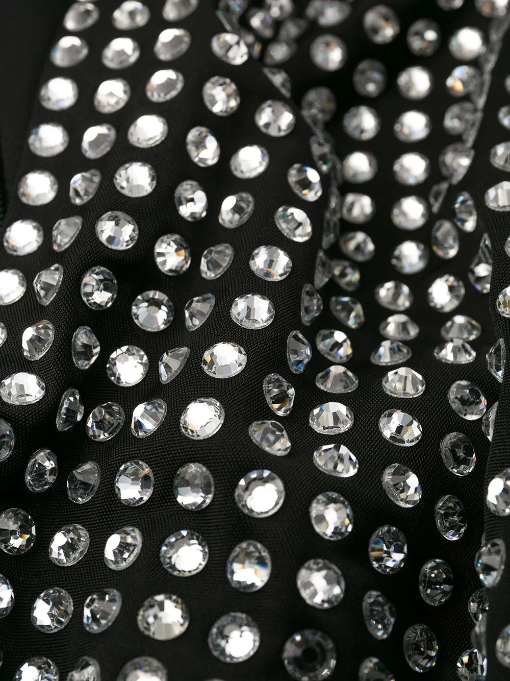 crystal studded fitted dress - 6