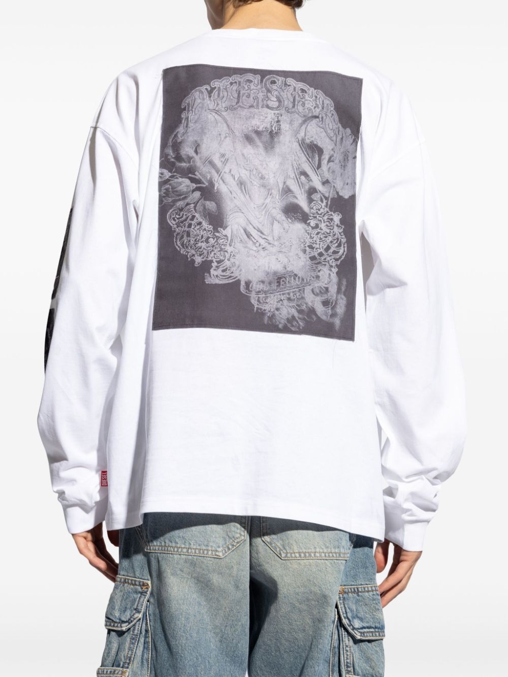 graphic-print cotton sweatshirt - 4