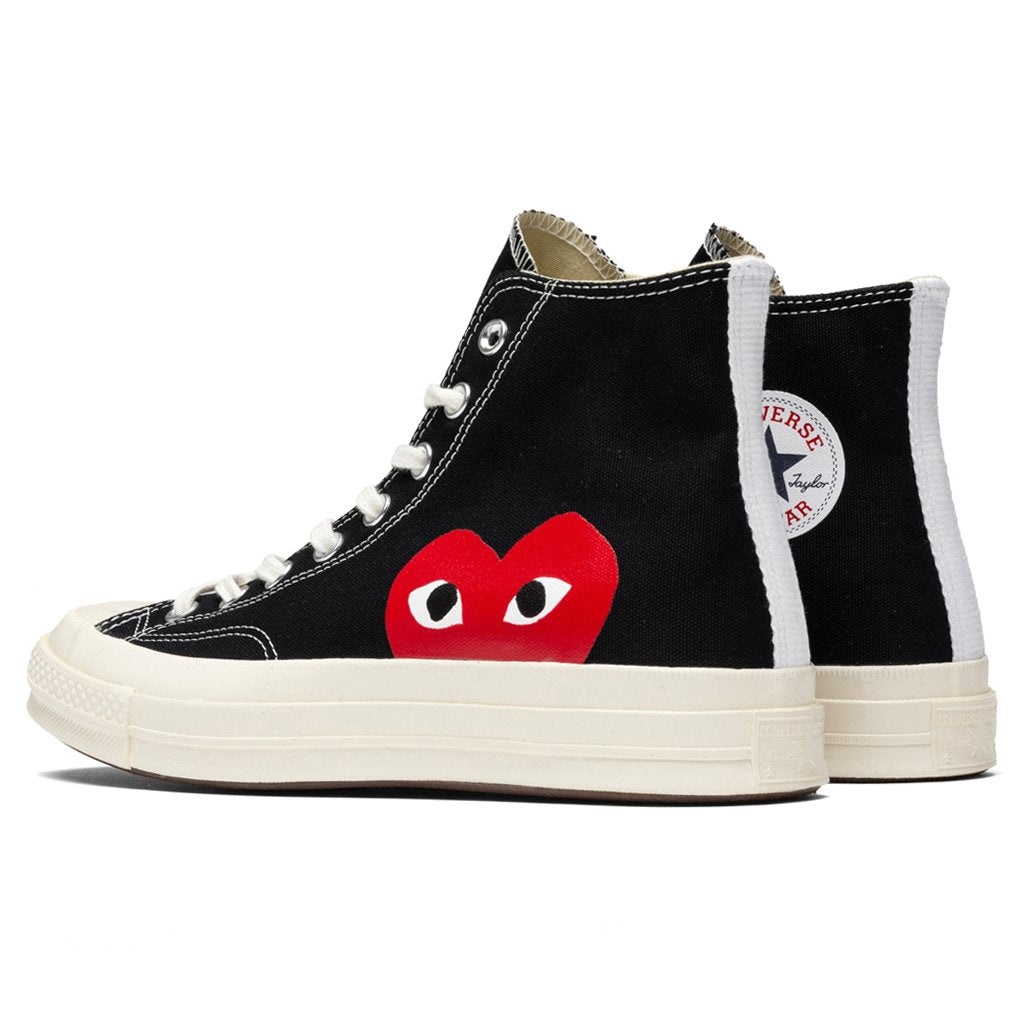 CONVERSE X COMME DES GARCONS PLAY ALL STAR CHUCK '70 HI - BLACK - 3