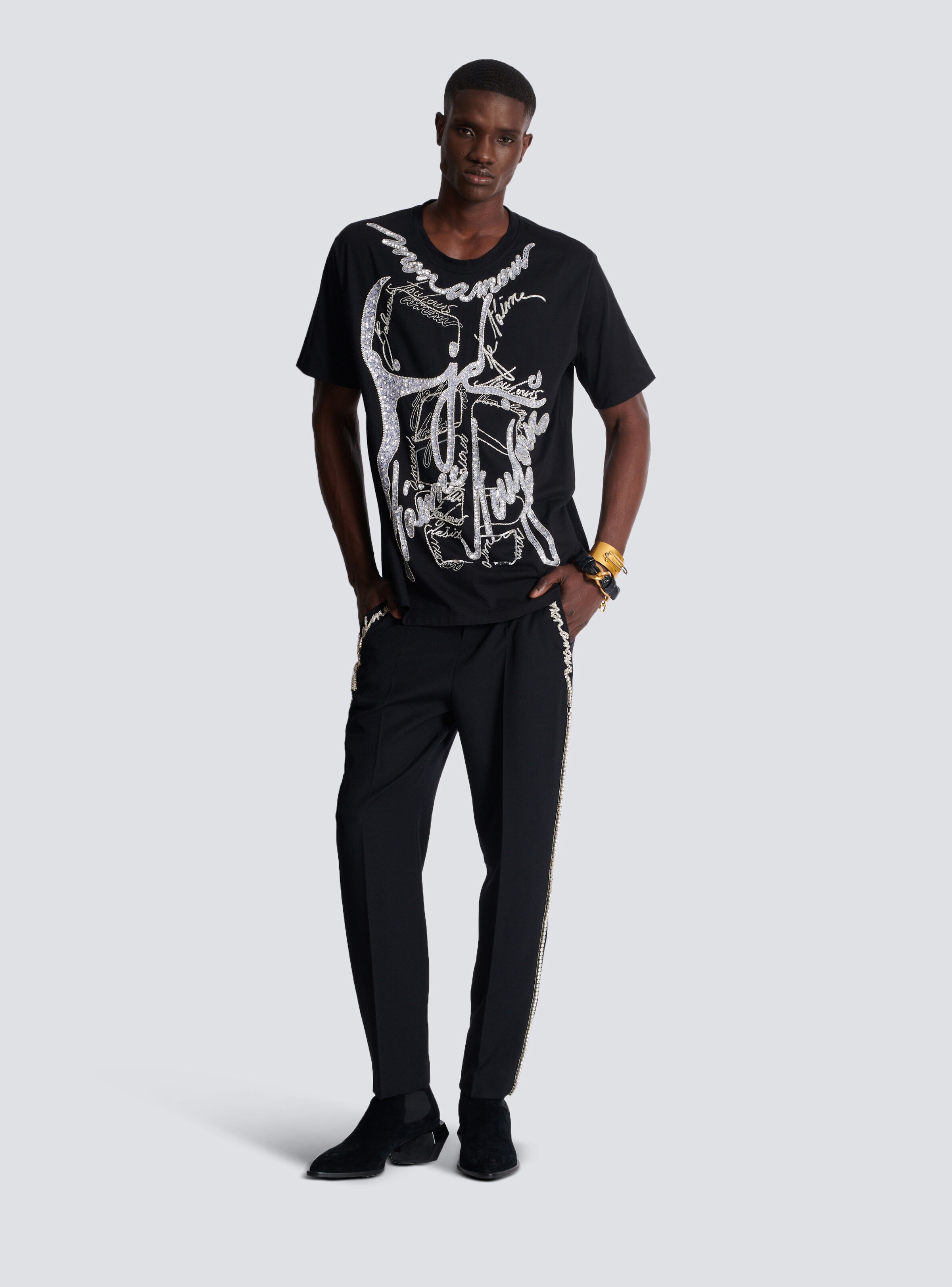 T-shirt with torso and "Love Letter" embroidery - 2
