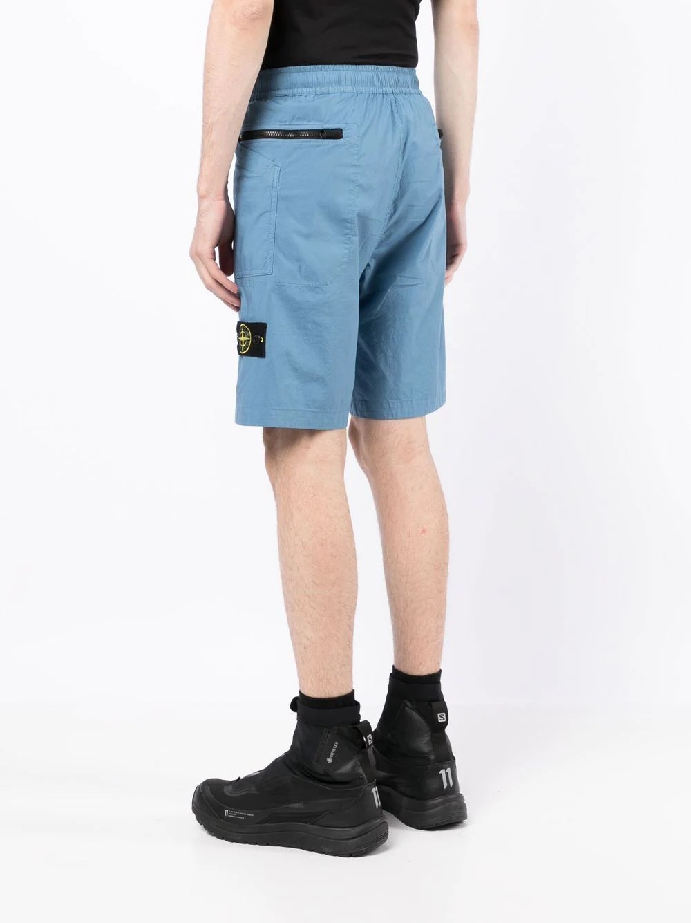 Compass-patch Bermuda shorts - 4