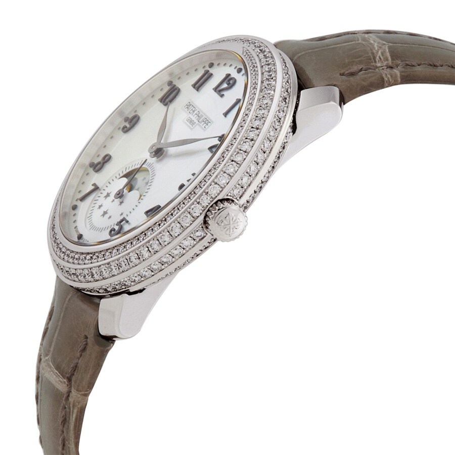 Patek Philippe Complications Hand Wind White Mother of Pearl Dial Ladies Watch 4968G-010 - 2