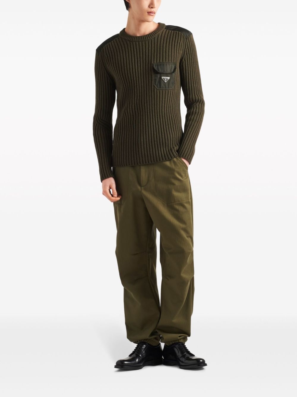 logo-appliquÃ© cashmere jumper - 2