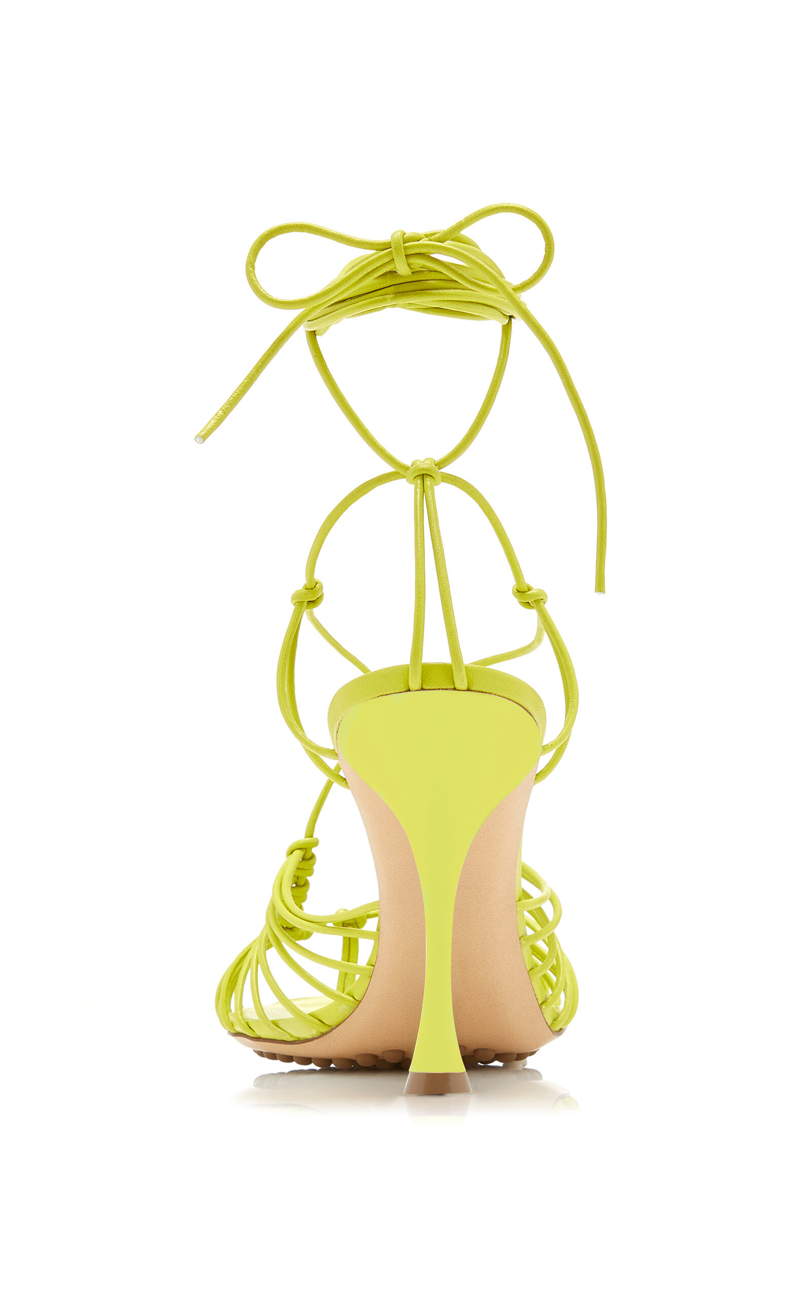 Dot Lace-Up Leather Sandals green - 5
