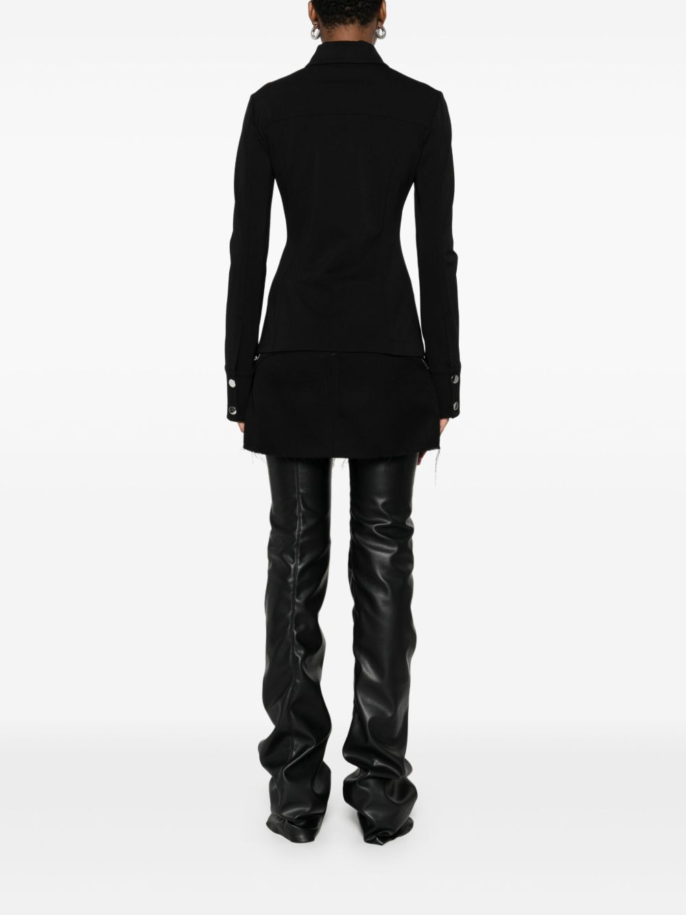 point-collar jacket - 4