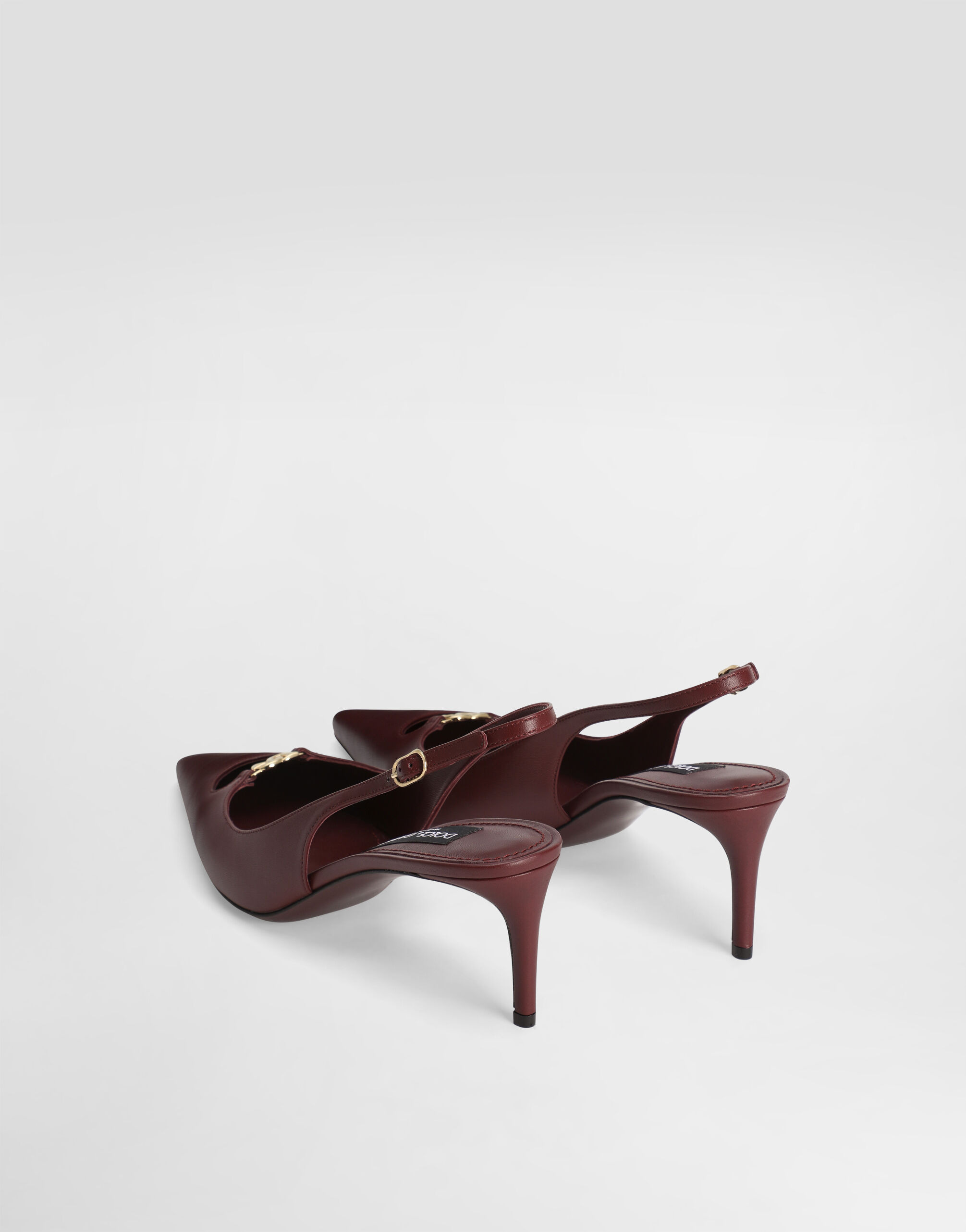 Silk-effect nappa leather slingback - 3