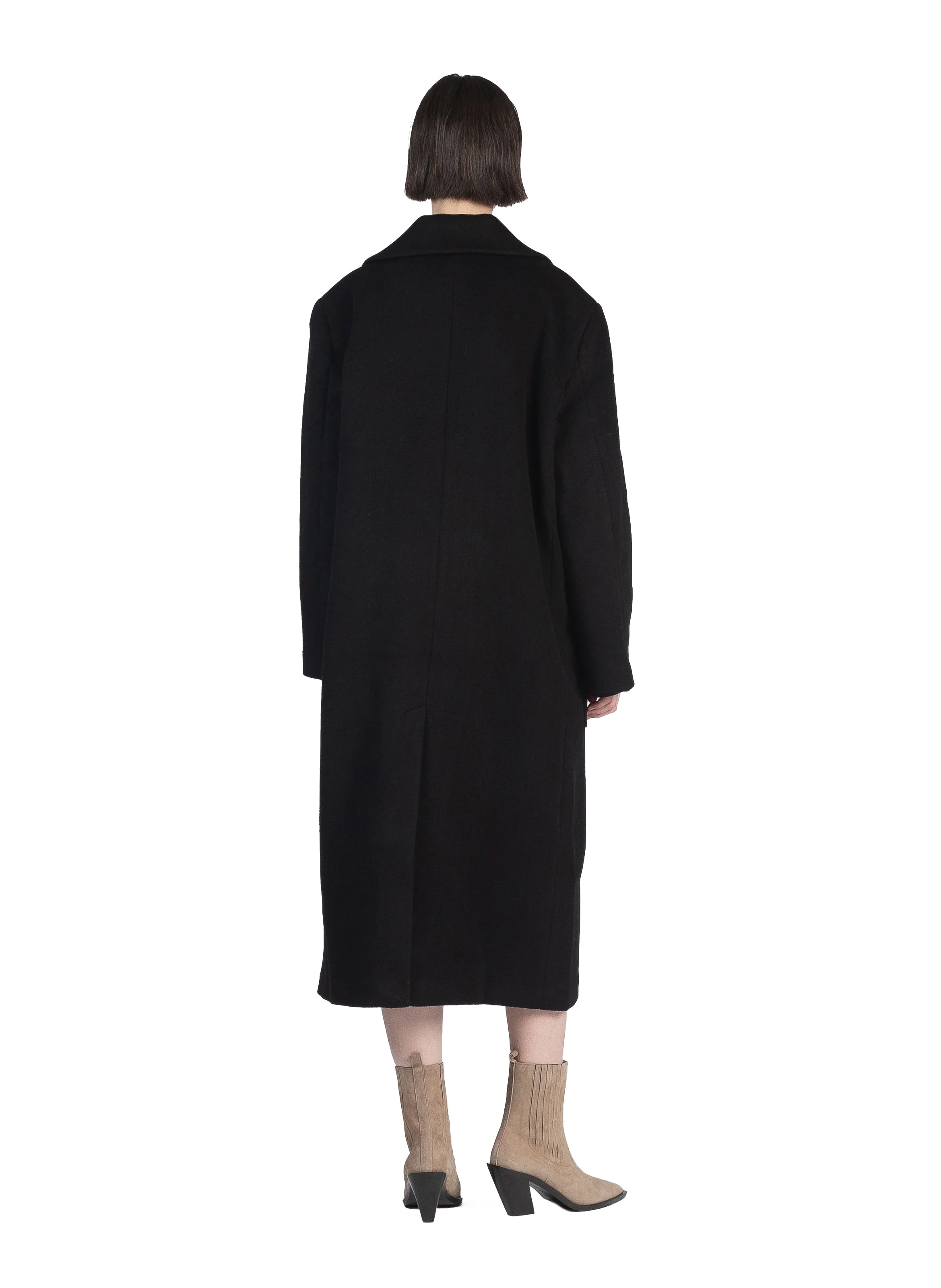 【関税込み】Elleme ベージュ Boyfriend コート Elleme Boyfriend Coat Black | REVERSIBLE