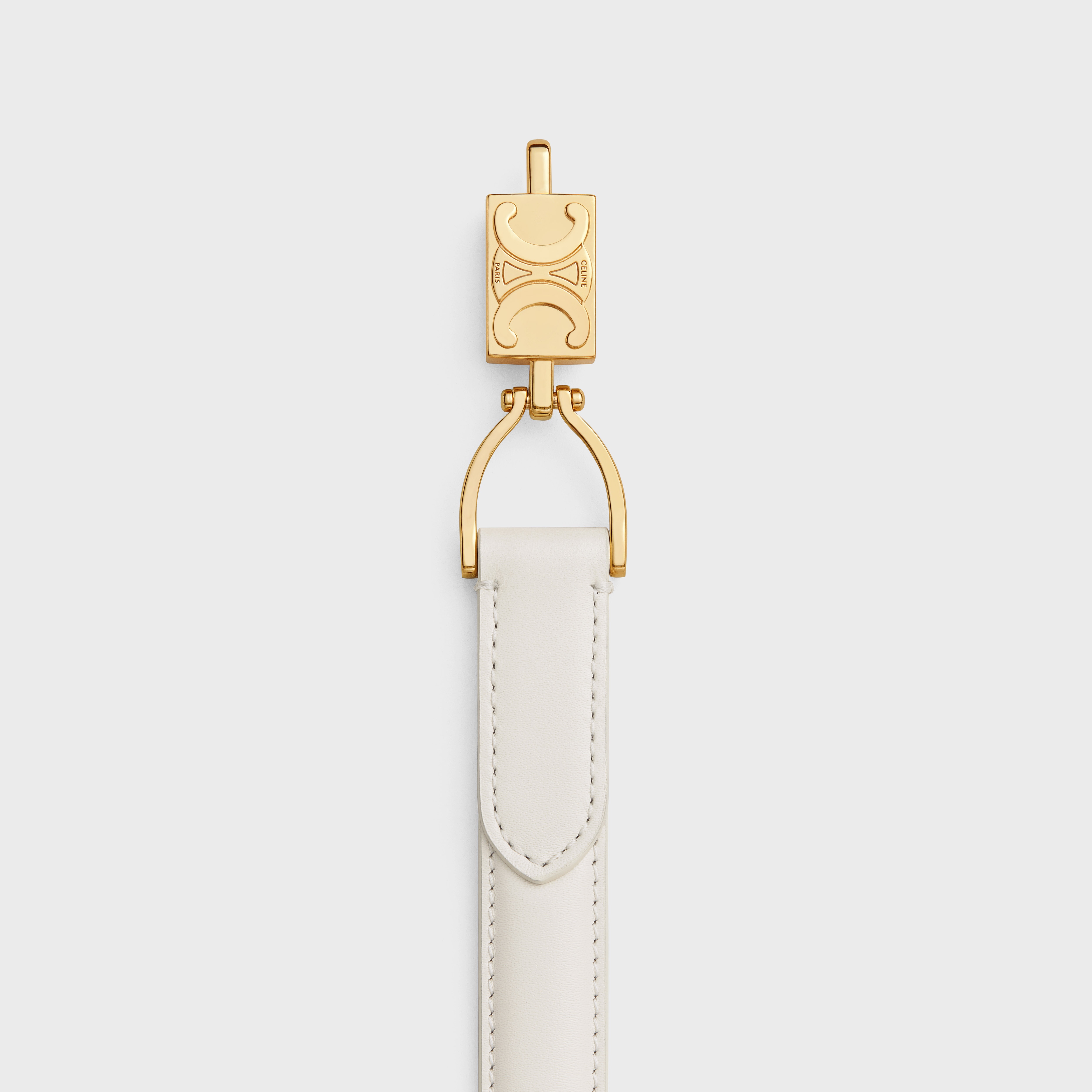 Small Block Triomphe Belt in Smooth Calfskin - 2