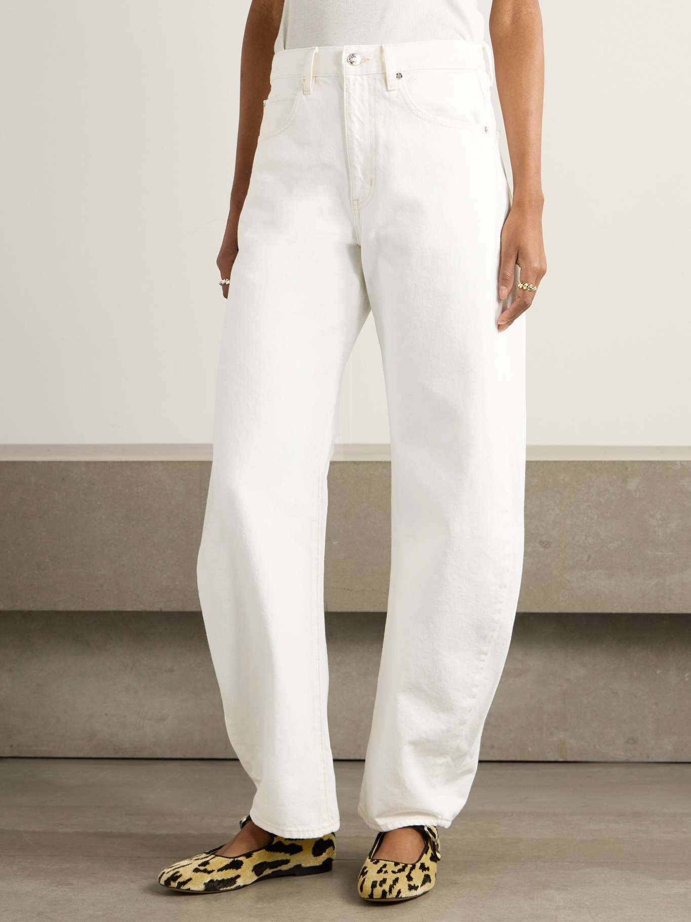 The Bubble wide-leg jeans White - 3