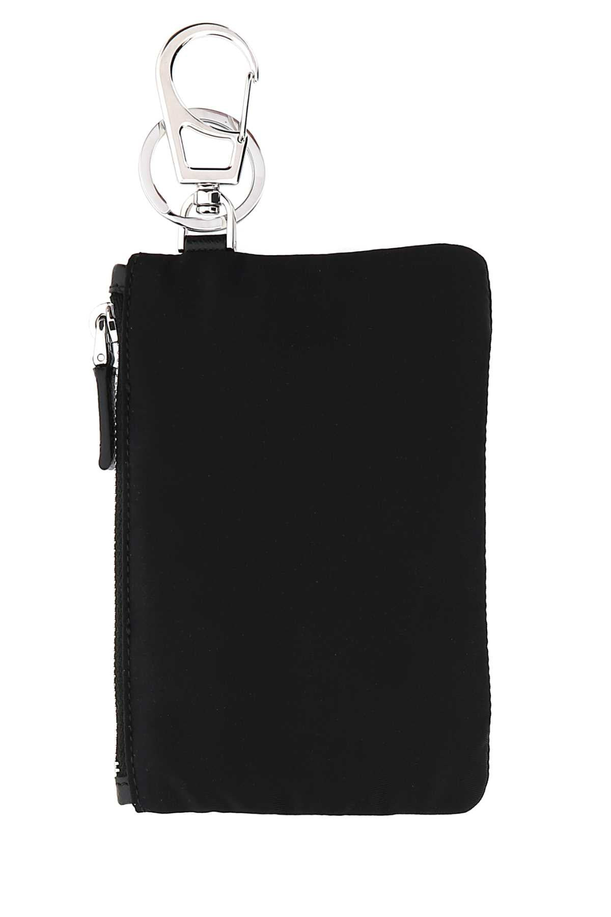 Prada Men Black Nylon Key Ring - 2