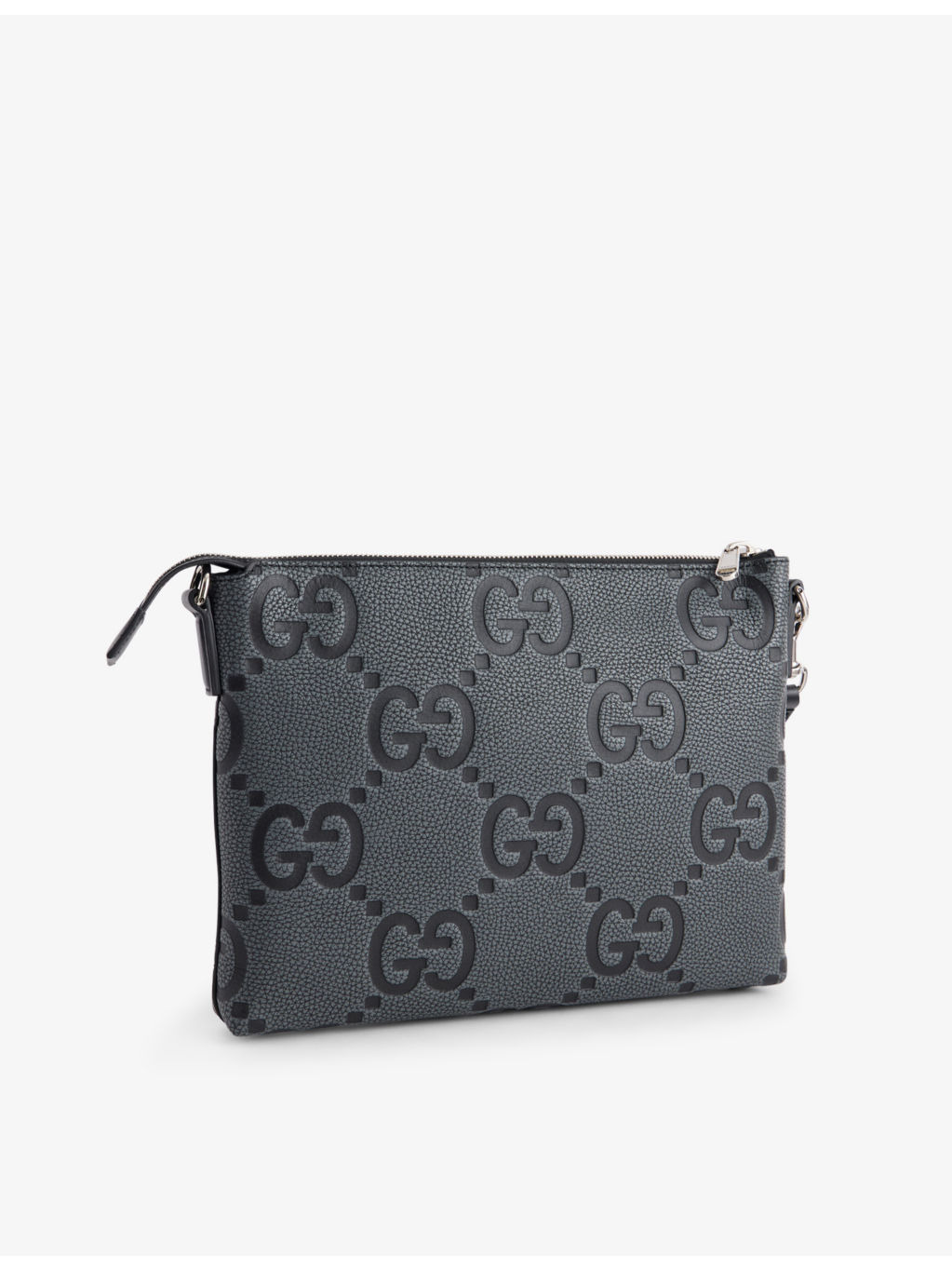 Jumbo GG-Monogram Leather Pouuch - 4