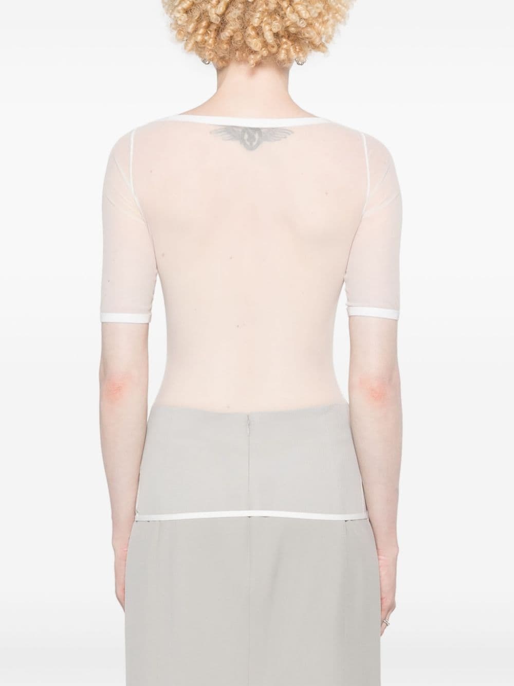 triangle-bra jersey T-shirt - 4