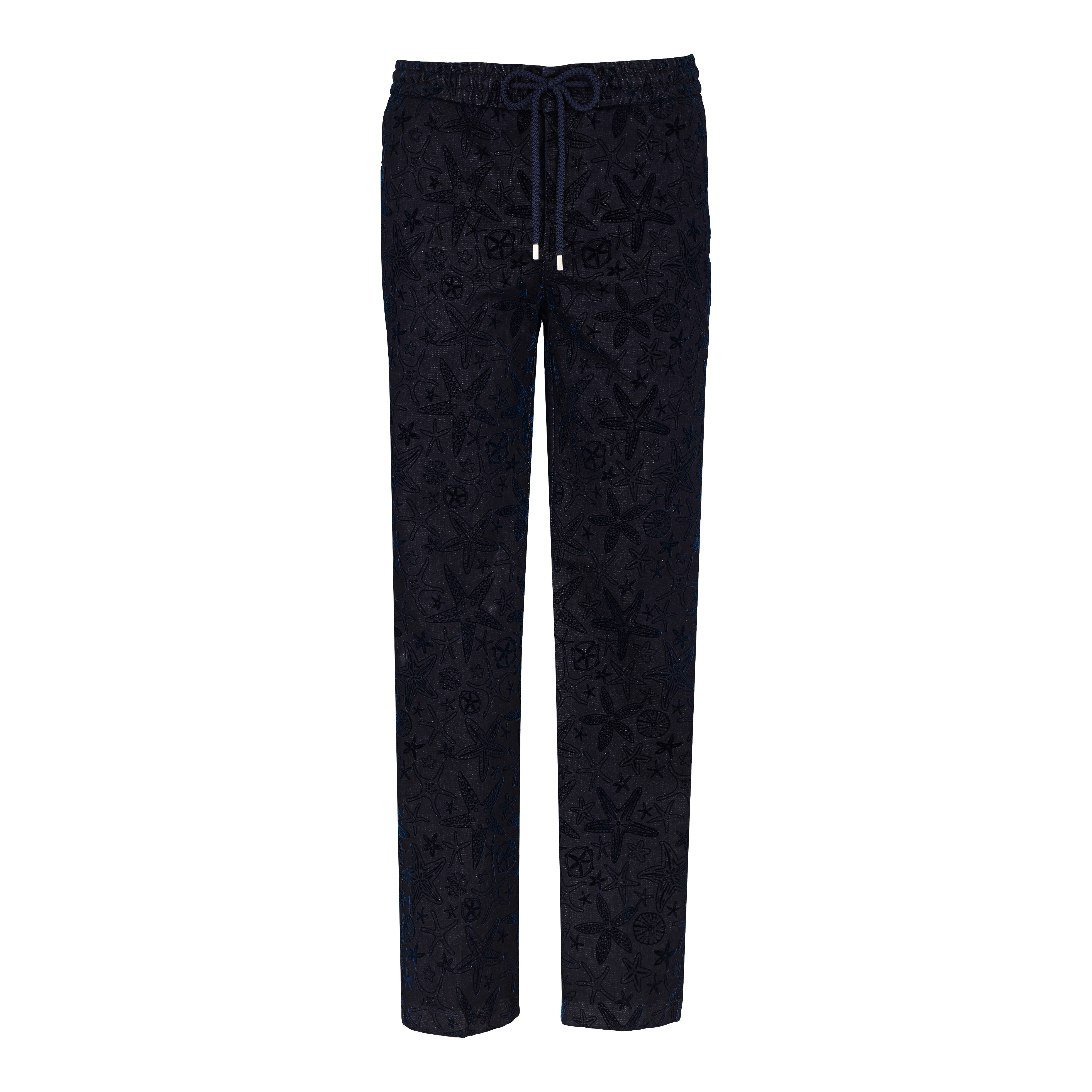 Men Denim Jogger Pants Flocked Starlettes - 1
