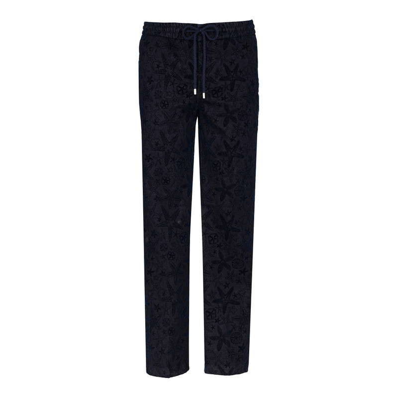 Men Denim Jogger Pants Flocked Starlettes 1