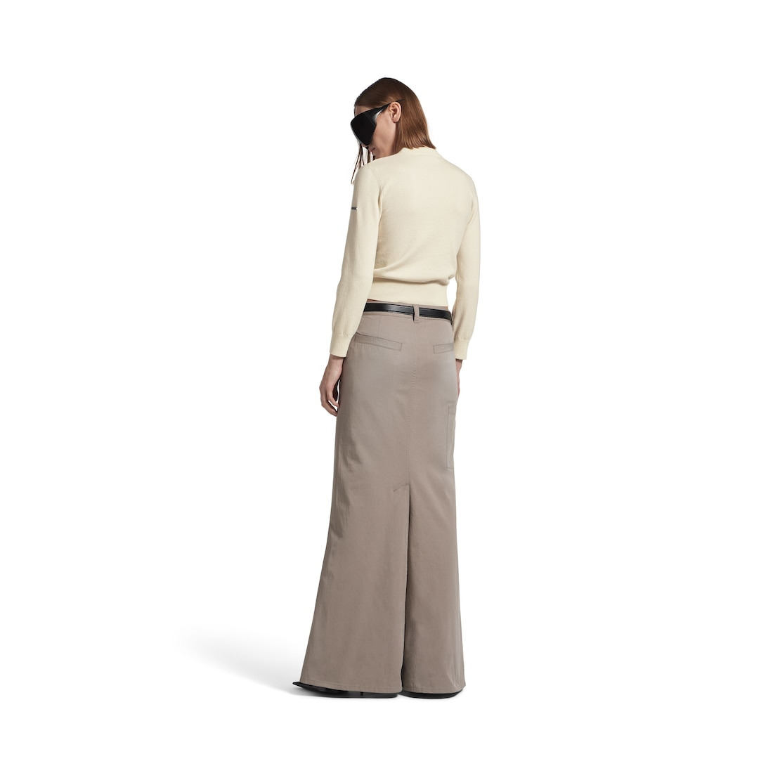Women's Crewneck Sweater in Cream - 3