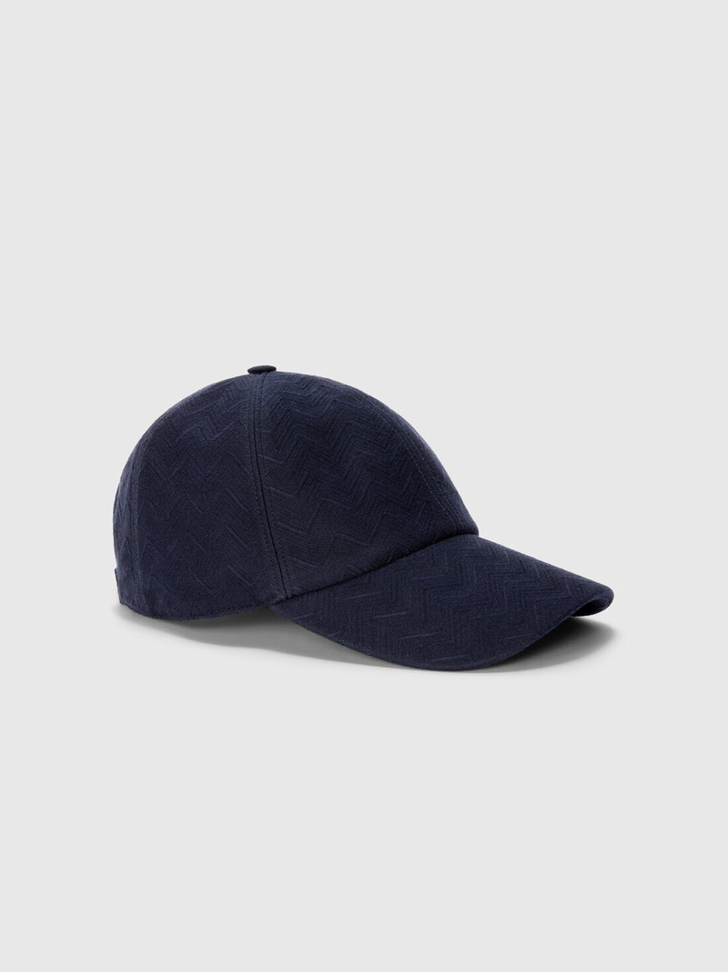 Missoni Cotton zigzag hat with visor outlook