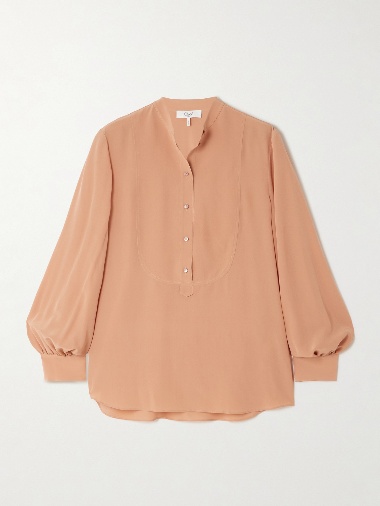 Silk-crepe Blouse - 1