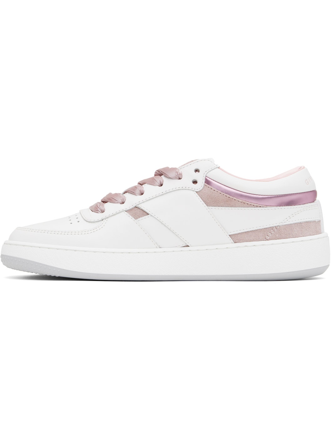 White & Pink G Move Sneakers - 3