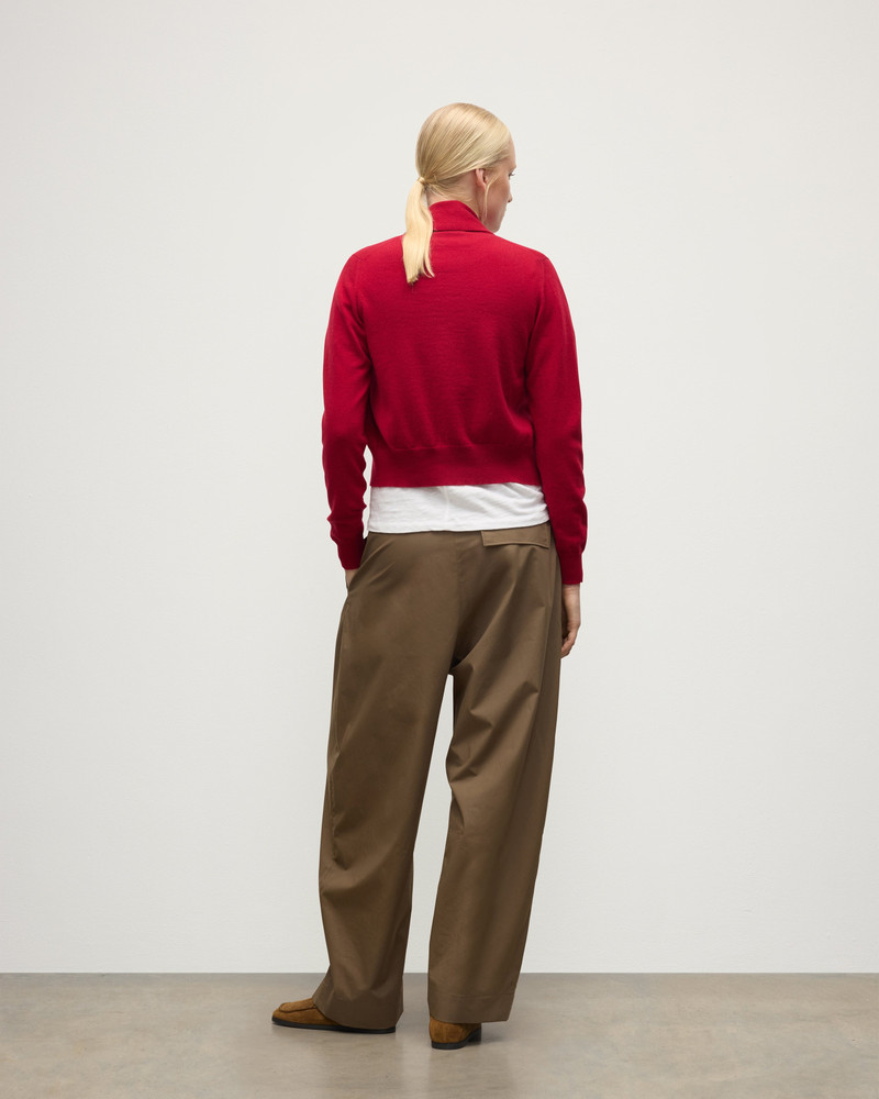 Crathie Red Shawl Cashmere Cardigan 4