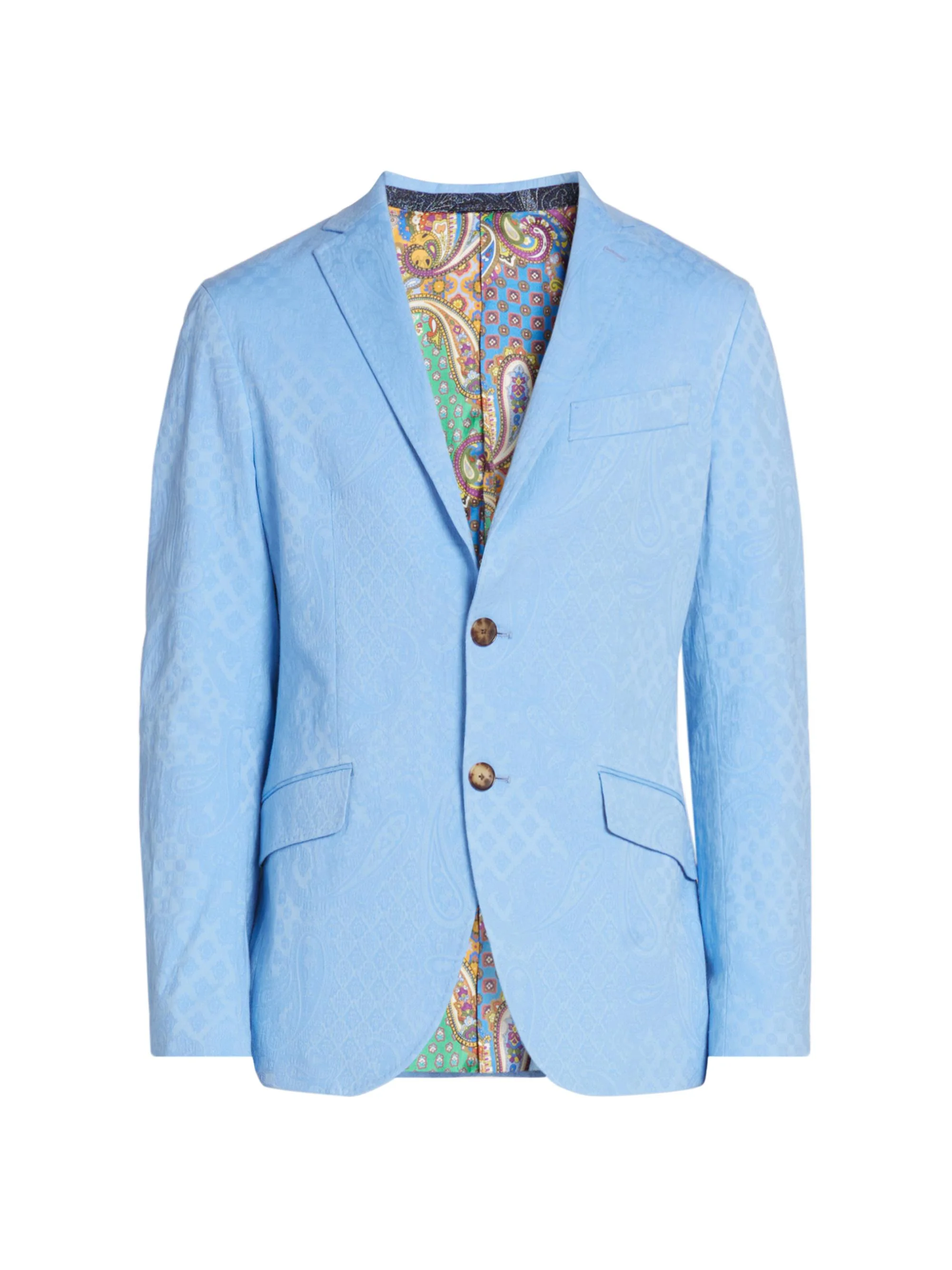 Men's Roma Paisley Jacquard Sport Jacket - Azzurro - 1