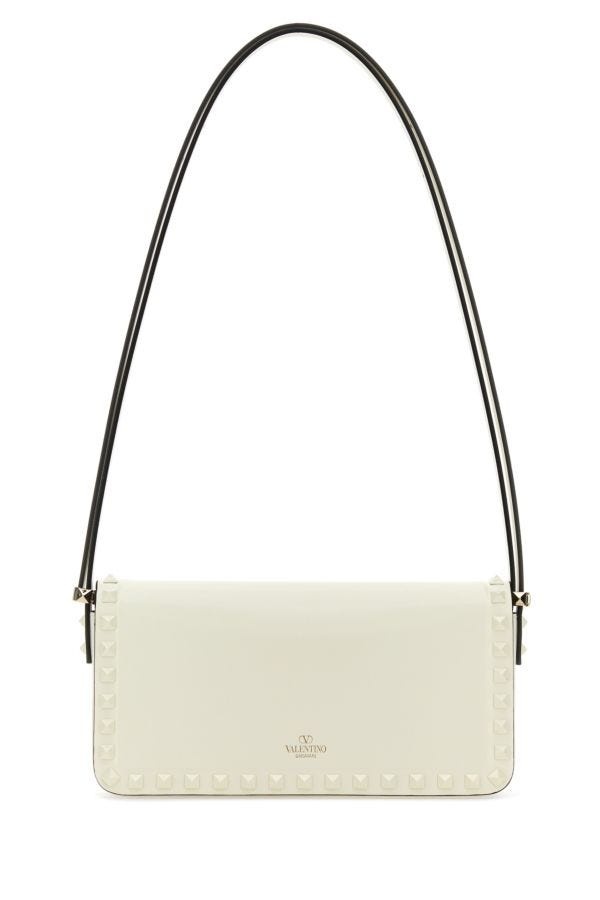 Ivory leather Rockstud shoulder bag - 3