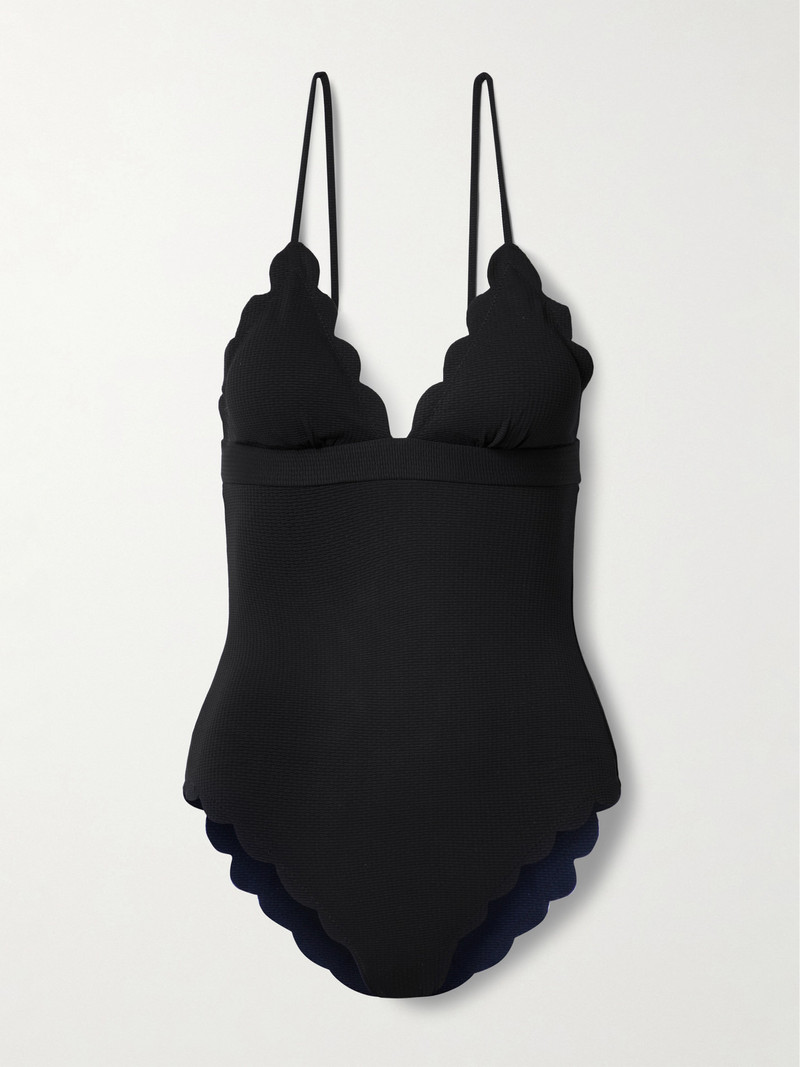 Santa Clara Scalloped Crepe Swimsuit 1