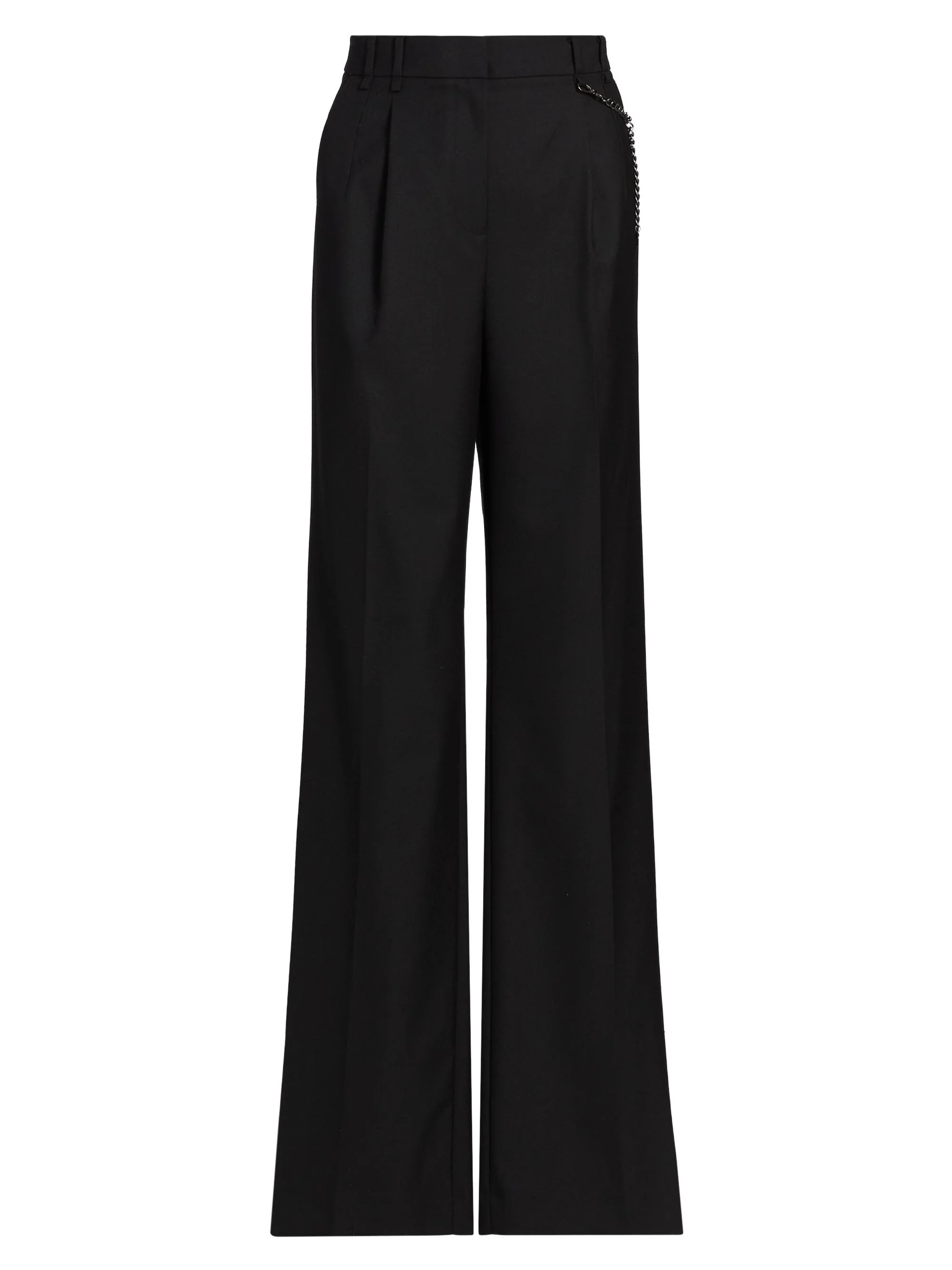 Women's Steven Pleated Wool-Blend Pants - Black - 1