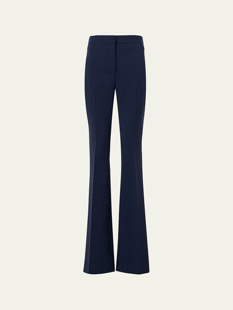 Farida Stretch Wool Bootcut Trousers 1