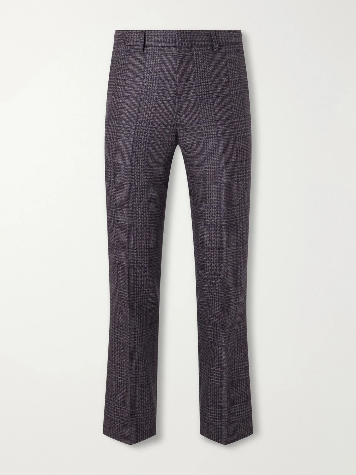 Brierley Slim-Fit Houndstooth Wool and Silk-Blend Trousers - 1