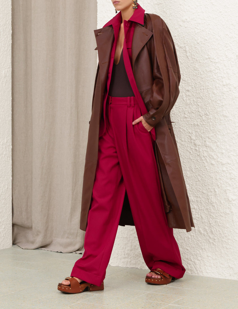 LUNA LEATHER TRENCH COAT 3