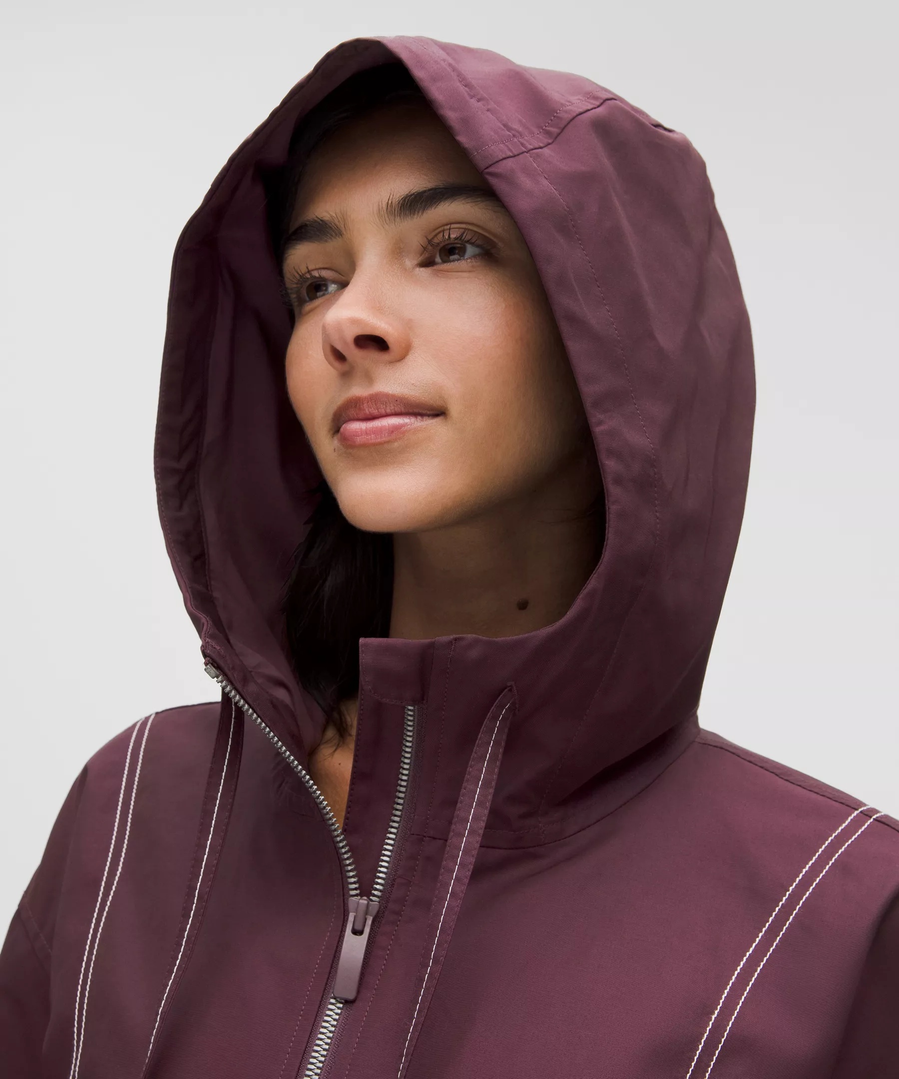 Water-Resistant Cropped Hooded Jacket - 6
